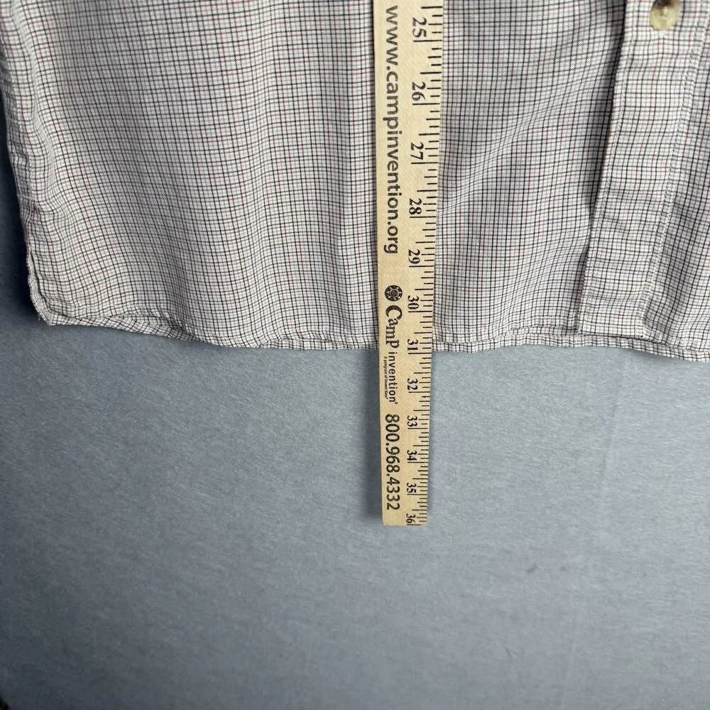 Vintage The North Face Button‎ Plaid Long Sleeve Shirt Mens L Brown Red Gorpcore